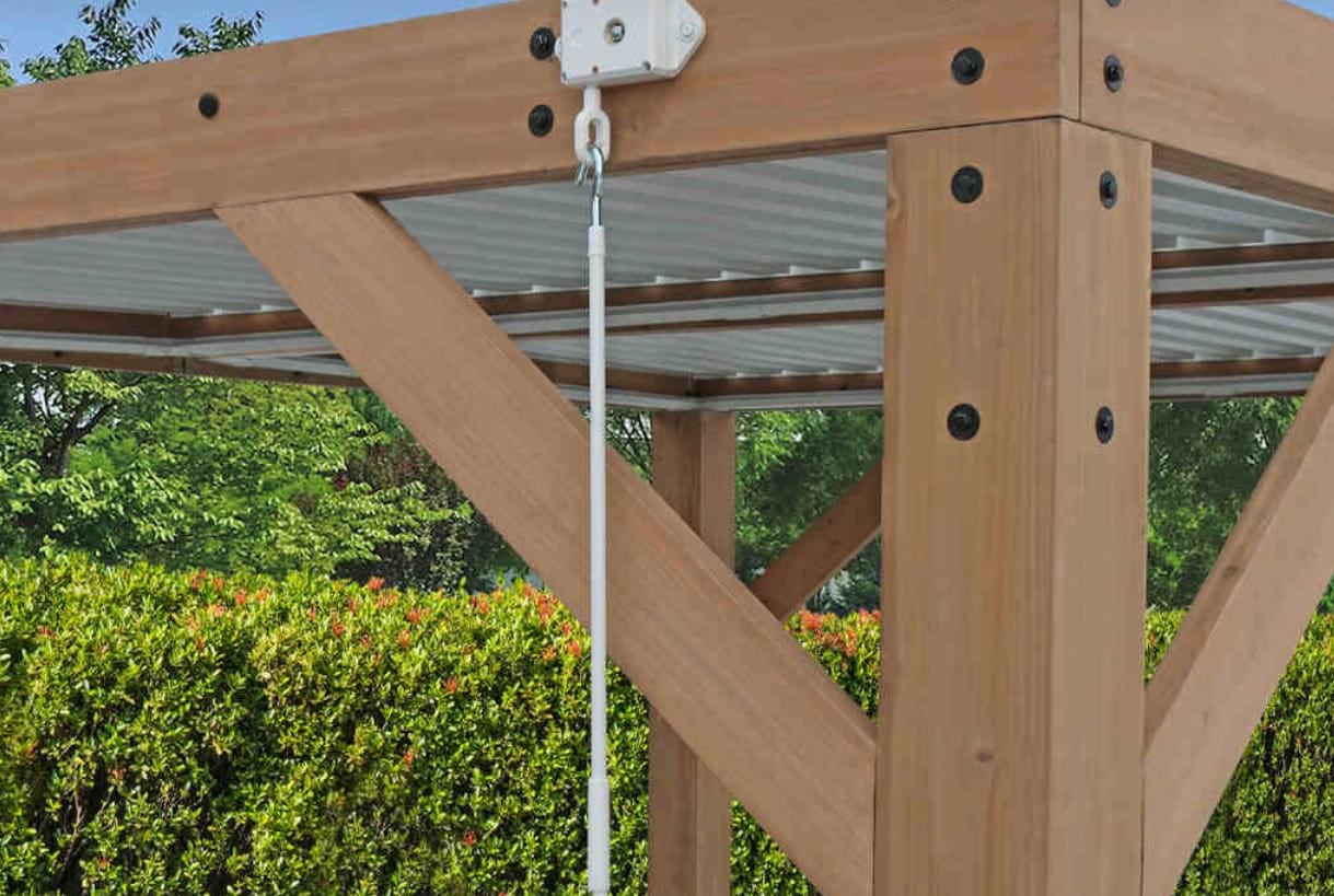 pergola drewniana 3,3x4 z lamelami